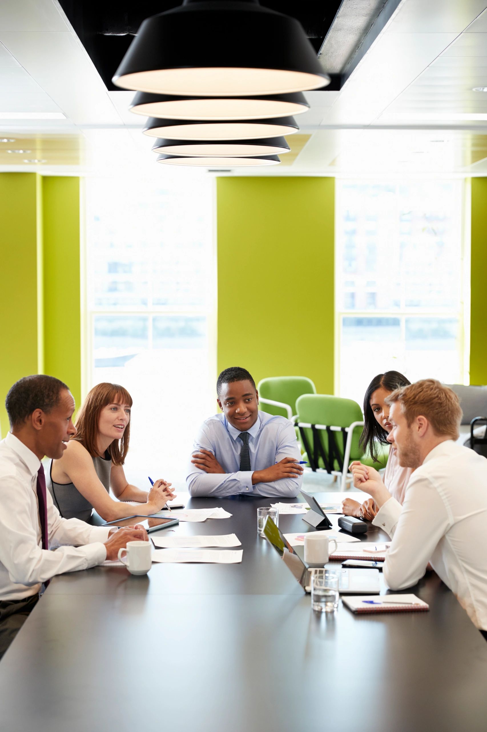 Treasury and finance leader at an informal corporate meeting